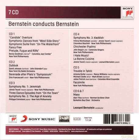Leonard Bernstein: Bernstein Conducts Bernstein [7CD]