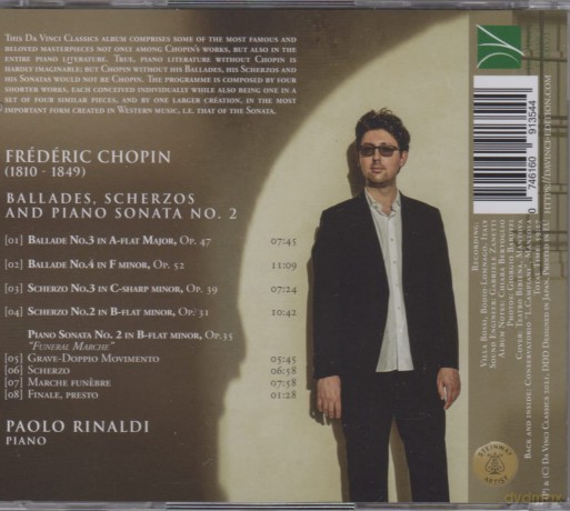 Chopin: Ballades, Scherzos And Piano Sonata No. 2 [CD]