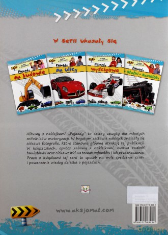 Album z naklejkami - Pojazdy wyścigowe [KSIĄŻKA]