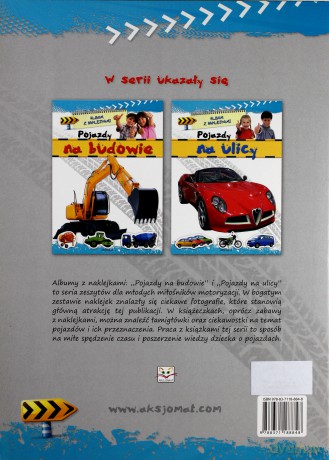 Album z naklejkami - Pojazdy na budowie [KSIĄŻKA]