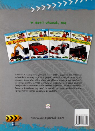 Album z naklejkami - Pojazdy, statki, samoloty [KSIĄŻKA]