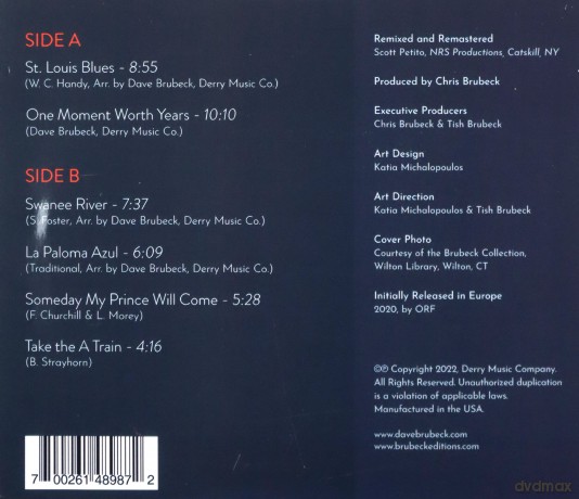Dave Brubeck: Dave Brubeck Trio: Live From Vienna 1967 [CD]