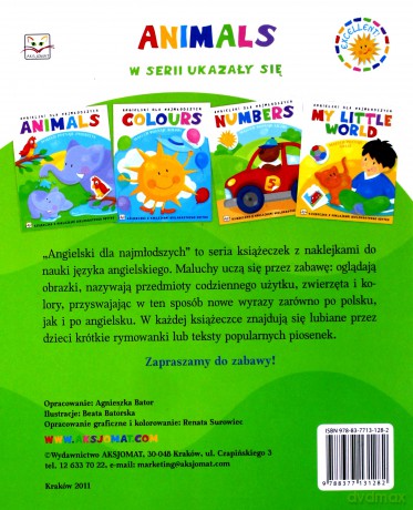 Angielski dla najmłodszych. Animals [KSIĄŻKA]