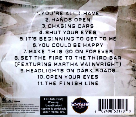 Snow Patrol: Eyes Open [CD]