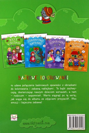 Bajkowe kolorowanki. Kot w butach [KSIĄŻKA]