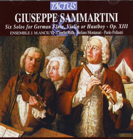 P. Pollastri: G Sammartini: Six Solos for German Flute, Violin or Hautboy, Op. 13 /ensemble J M Anciuti [CD]