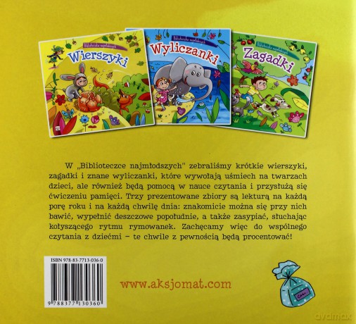 Biblioteczka najmłodszych- Wierszyki [KSIĄŻKA]