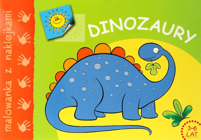 Dinozaury (malowanka z naklejkami) [KSIĄŻKA]
