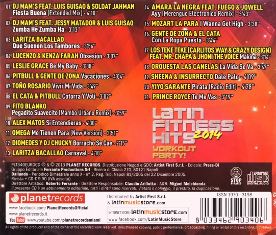 Latin Fitness Hits 2014 [CD]
