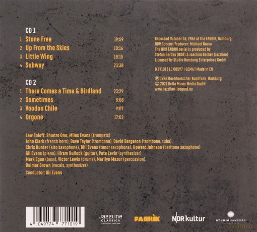 Gil Evans Orchestra: Live At Fabrik (Hamburg 1986) [2CD]