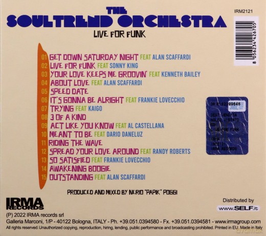 Papik Soultrend Orchestra: Live For Funk [CD]