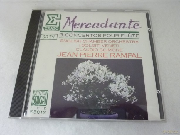 Jean-Pierre Rampal: Mercadante: Three Concertos for Flute [CD]