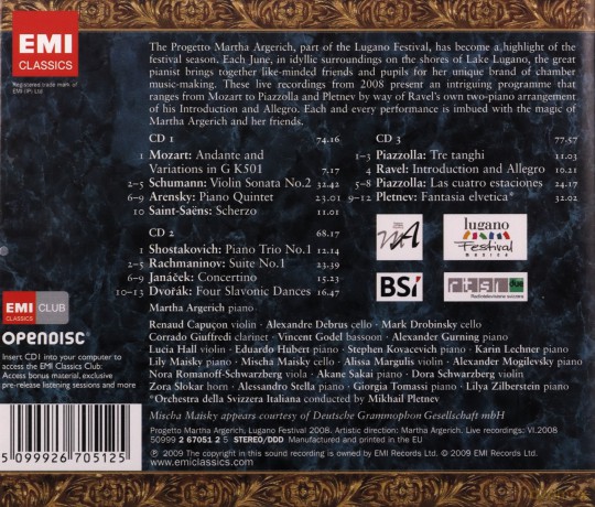 Argerich: Live From Lugano 2008 [3CD]