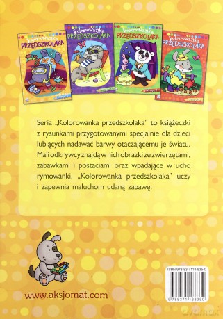Kolorowanka przedszkolaka zeszyt 1 [KSIĄŻKA]