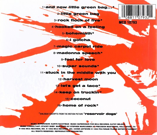 Reservoir Dogs: Reservoir Dogs soundtrack [CD]