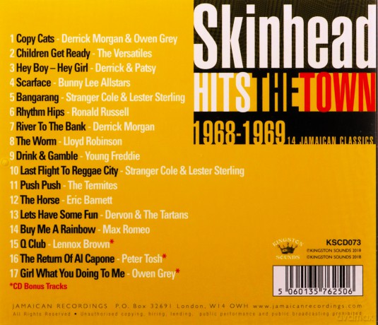 Skinhead Hits The Town 1968-1969 [CD]