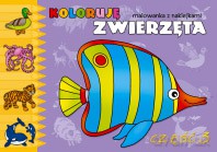 Koloruję zwierzęta cz.3 - malowanka z naklejkami [KSIĄŻKA]