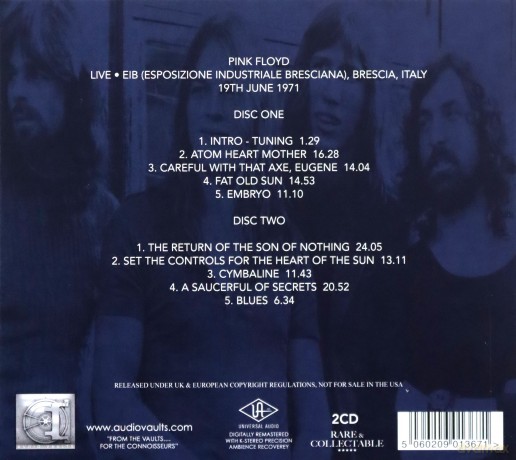 Pink Floyd: The Return Of The Sun - Live In Italy 1971 [CD]