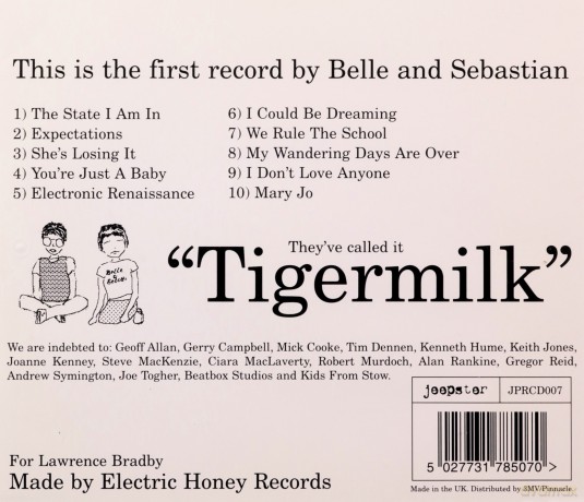 Belle And Sebastian: Tiger Milk [CD]