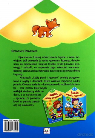 Lubię pisać i rysować - 4-5 lat [KSIĄŻKA]