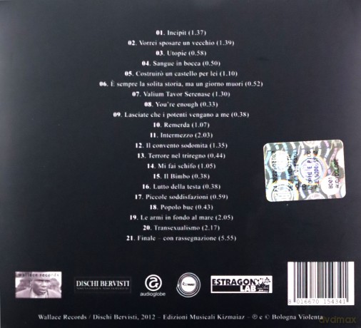 Bologna Violenta: Utopie E Piccole Soddisfazioni [CD]