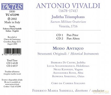 Antonio Vivaldi: Vivaldi: Juditha Triumphans [2CD]