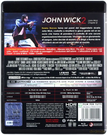 John Wick 2 [Blu-Ray 4K]+[Blu-Ray]