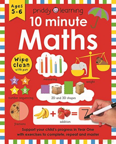 10 Minute Maths (UK EDITION) (Wipe Clean Workbooks) - Roger Priddy [KSIĄŻKA]
