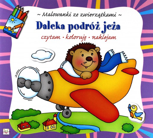 Malowanki ze zwierzątkami- Daleka podróż jeża [KSIĄŻKA]