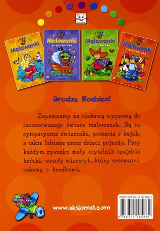 Malowanki przedszkolaka - zeszyt 4 [KSIĄŻKA]