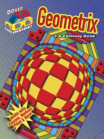 3-D Coloring Book - Geometrix (Dover 3-D Coloring Book) - Jennifer Bishop [KSIĄŻKA]