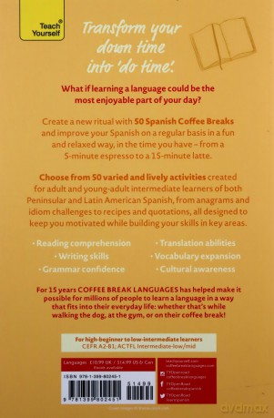 50 Spanish Coffee Breaks: Short activities to improve your Spanish one cup at a time (50 Coffee Breaks Series) - Coffee Break Languages [KSIĄŻKA]