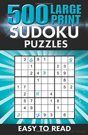 500 Large Print Sudoku Puzzles: Easy to read (Ultimate Puzzle Challenges) - Eric Saunders [KSIĄŻKA]