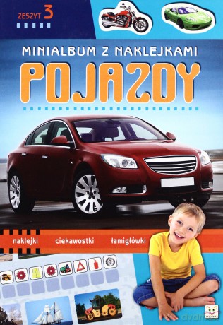 Minialbum z naklejkami. Pojazdy cz.3 [KSIĄŻKA]