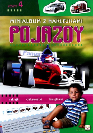 Minialbum z naklejkami. Pojazdy cz.4 [KSIĄŻKA]