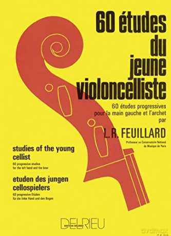 60 Études Du Jeune Violoncelliste (60 Studies for the Young Cellist) - Louis R Feuillard [KSIĄŻKA]