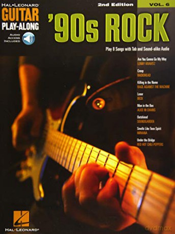 '90s Rock - 2nd Edition. Guitar Play-Along Volume 6 (Hal Leonard Guitar Play-Along) [KSIĄŻKA]