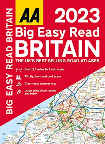 AA Big Easy Read Britain 2023 Spiral Bound (AA Road Atlas Britain) [KSIĄŻKA]