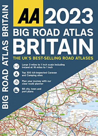 AA Big Road Atlas Britain 2023 Spiral Bound (AA Road Atlas Britain) (Big Road Atlas Britain 2023) [KSIĄŻKA]