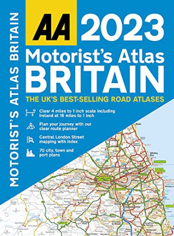 AA Motorists Atlas Britain 2023 Spiral Bound (AA Road Atlas Britain) [KSIĄŻKA]