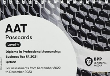 AAT Business Tax: Passcards - BPP Learning Media [KSIĄŻKA]
