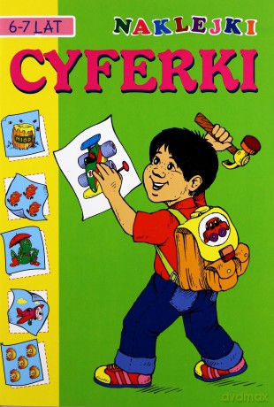 Naklejki - cyferki 6-7 lat [KSIĄŻKA]