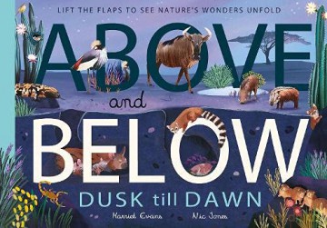 Above and Below: Dusk till Dawn: Lift the flaps to see nature's wonders unfold - Harriet Evans [KSIĄŻKA]