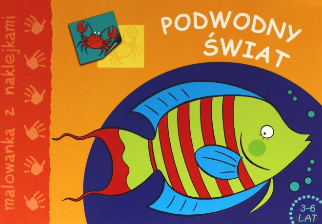 Podwodny świat - malowanka z naklejkami  [KSIĄŻKA]