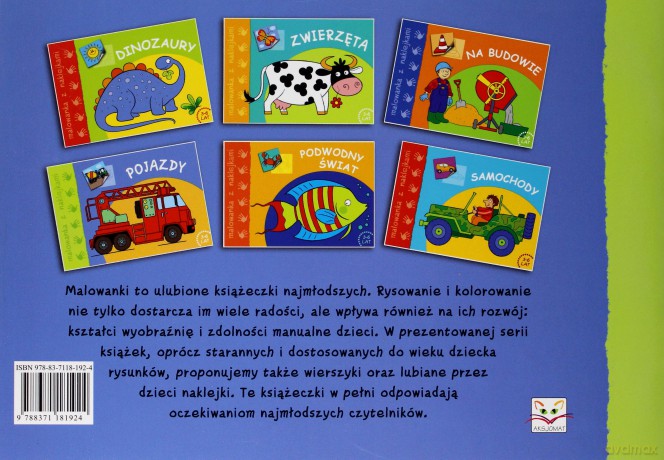Pojazdy -  malowanka z naklejkami  [KSIĄŻKA]