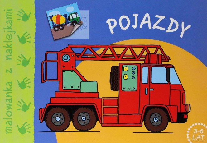 Pojazdy -  malowanka z naklejkami  [KSIĄŻKA]