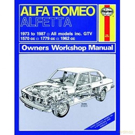 Alfa Romeo Alfetta (1973 - 1987) Haynes Repair Manual: 1973-87 - Anon [KSIĄŻKA]