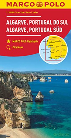 Algarve, Portugal South Marco Polo Map: 1:200 000 (Marco Polo Maps):1:200 000: Wegenkaart 1:200 000 - Marco Polo [KSIĄŻKA]