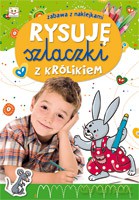 Rysuję szlaczki z królikiem. Zabawa z naklejkami.  [KSIĄŻKA]