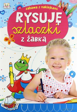 Rysuję szlaczki z żabką. Zabawa z naklejkami. [KSIĄŻKA]